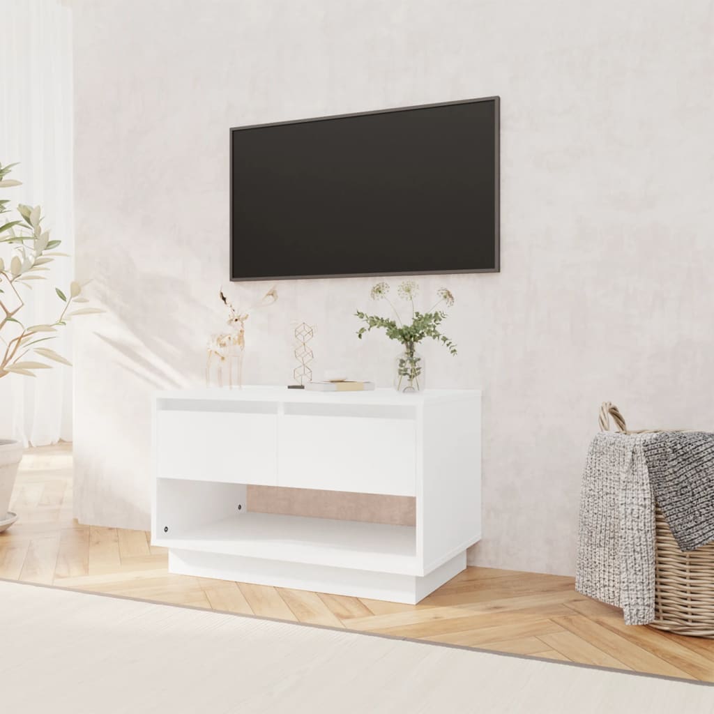 Mobile TV Bianco 70x41x44 cm in Truciolato - homemem39