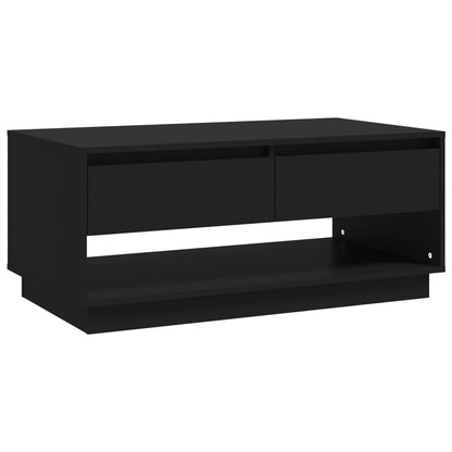 Tavolino da Salotto Nero 102,5x55x44 cm in Truciolato - homemem39