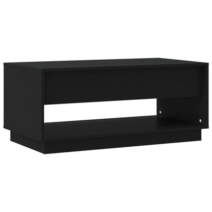 Tavolino da Salotto Nero 102,5x55x44 cm in Truciolato - homemem39