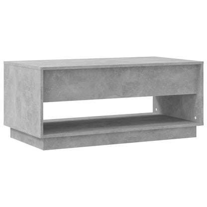 Tavolino da Salotto Grigio Cemento 102,5x55x44 cm in Truciolato - homemem39