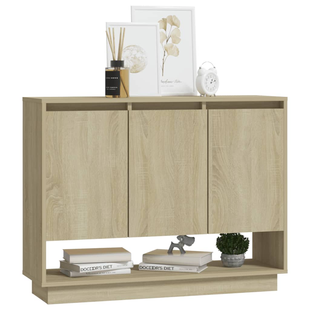 Credenza Rovere Sonoma 97x31x75 cm in Truciolato - homemem39