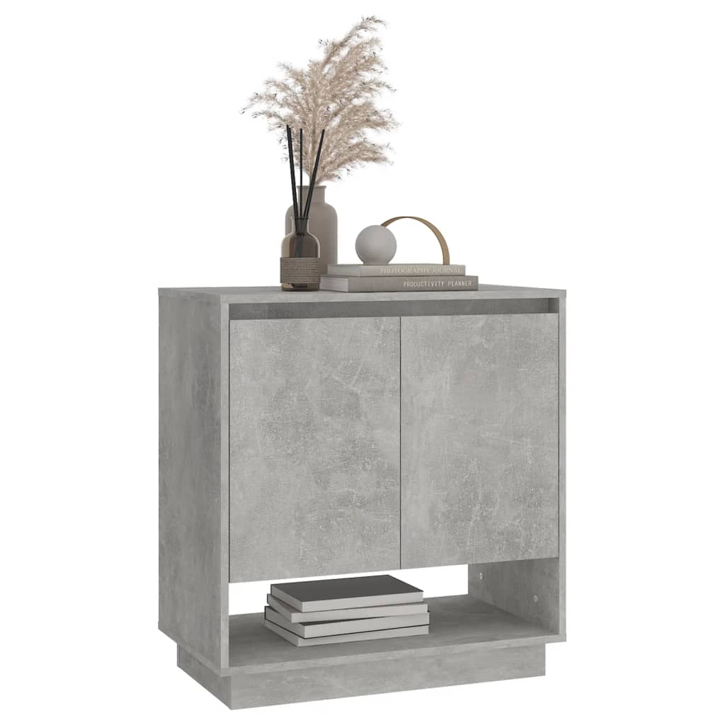 Credenza Grigio Cemento 70x41x75 cm in Truciolato - homemem39