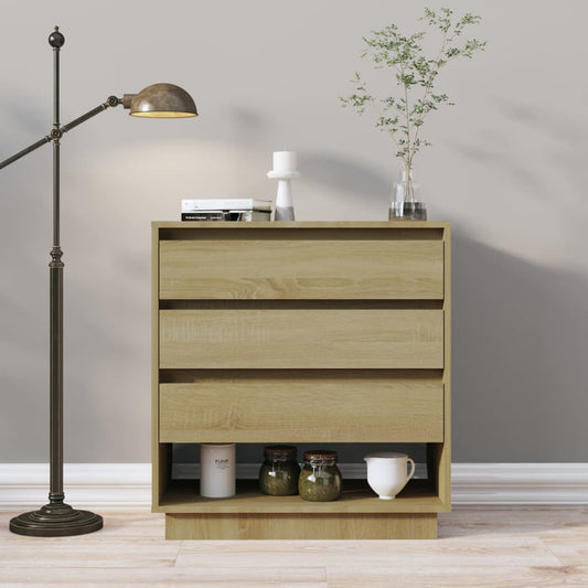 Credenza Rovere Sonoma 70x41x75 cm in Truciolato - homemem39