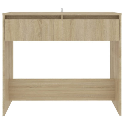 Tavolo Consolle Rovere Sonoma 89x41x76,5 cm in Acciaio - homemem39