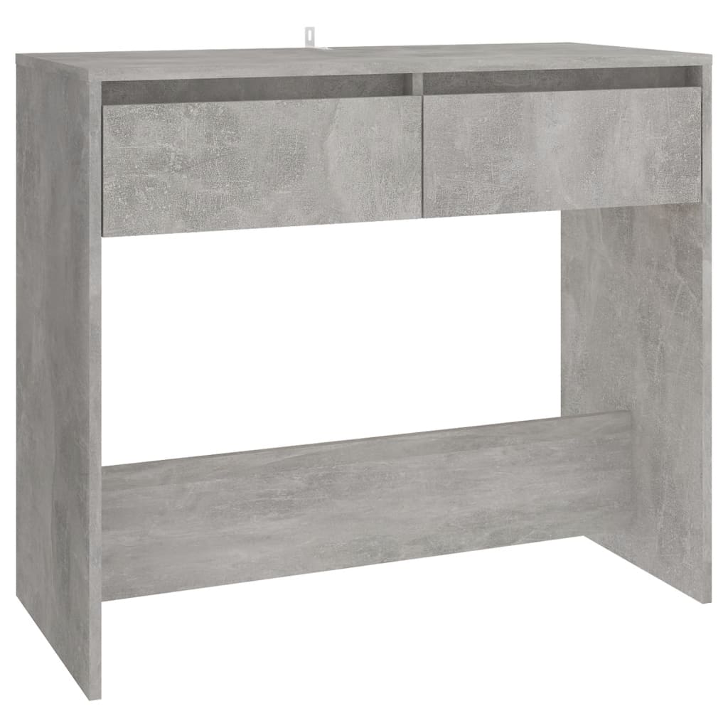 Tavolo Consolle Grigio Cemento 89x41x76,5 cm in Acciaio - homemem39