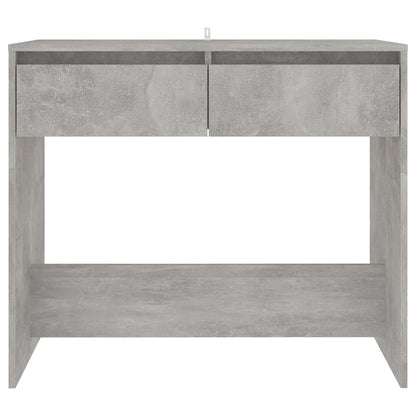 Tavolo Consolle Grigio Cemento 89x41x76,5 cm in Acciaio - homemem39