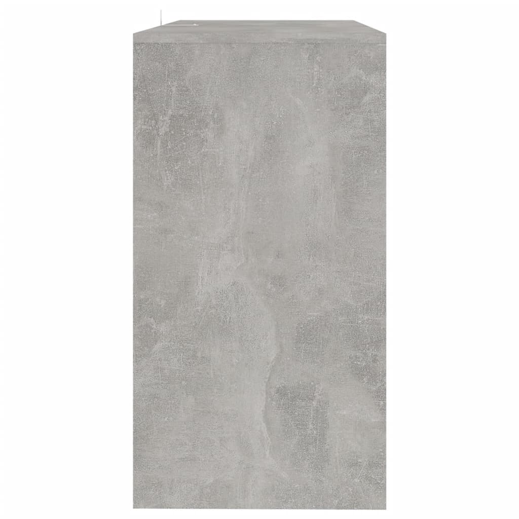 Tavolo Consolle Grigio Cemento 89x41x76,5 cm in Acciaio - homemem39