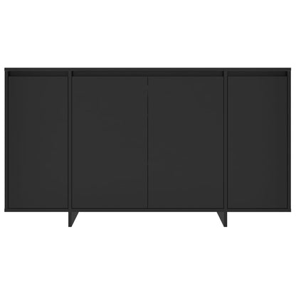 Credenza Nera 135x41x75 cm in Truciolato - homemem39