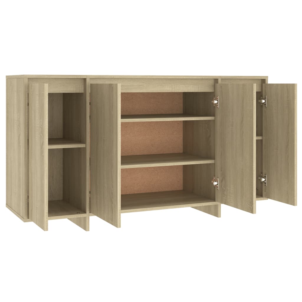 Credenza Rovere Sonoma 135x41x75 cm in Truciolato - homemem39