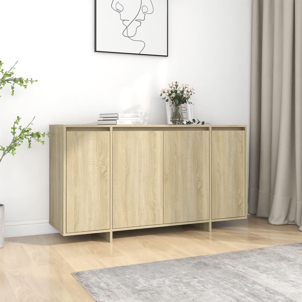 Credenza Rovere Sonoma 135x41x75 cm in Truciolato - homemem39