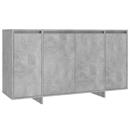 Credenza Grigio Cemento 135x41x75 cm in Truciolato - homemem39