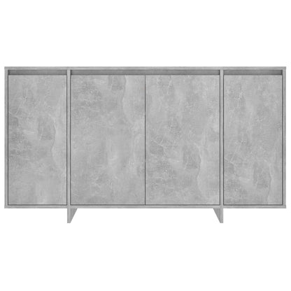 Credenza Grigio Cemento 135x41x75 cm in Truciolato - homemem39