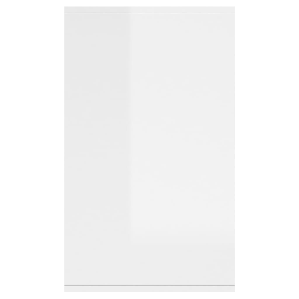 Credenza Bianco Lucido 135x41x75 cm in Truciolato - homemem39