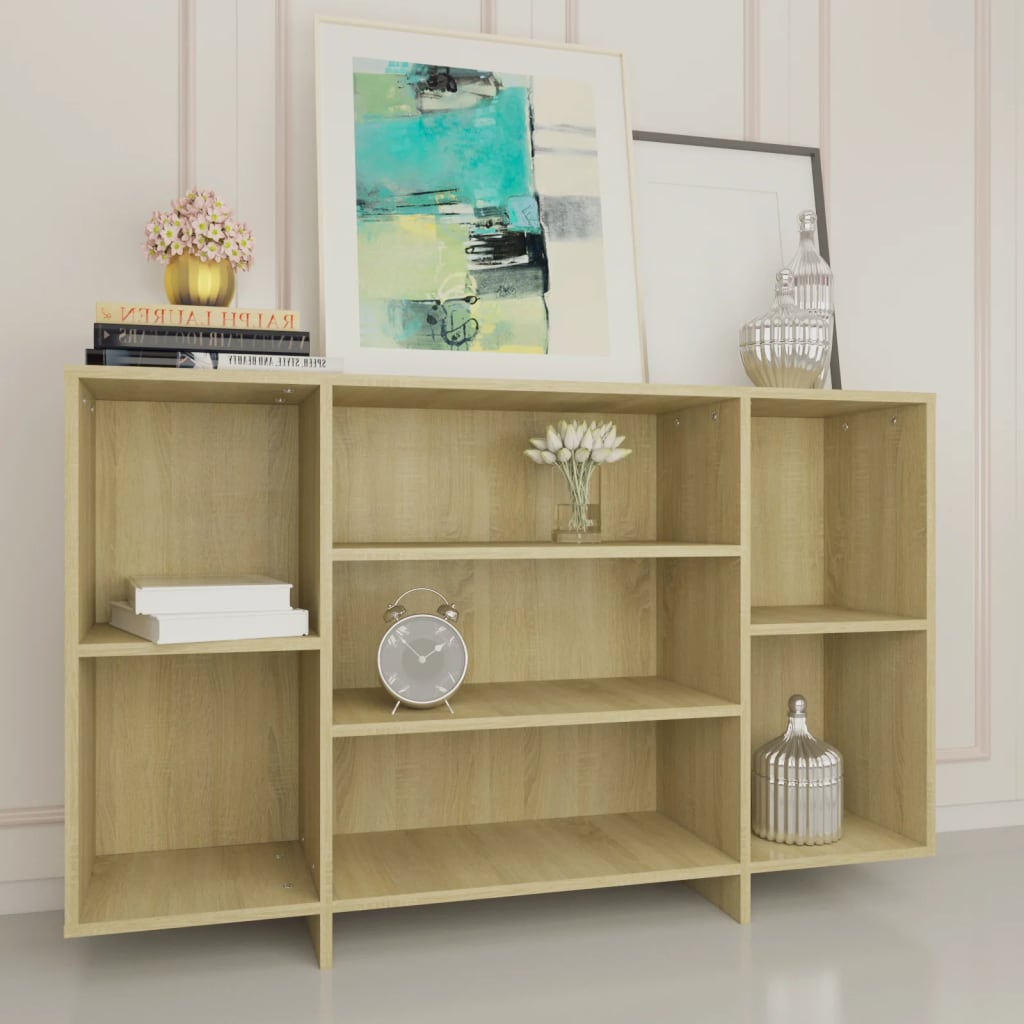 Credenza Rovere Sonoma 120x30x75 cm in Truciolato - homemem39