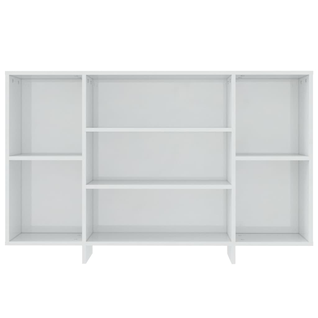 Credenza Bianco Lucido 120x30x75 cm in Truciolato - homemem39