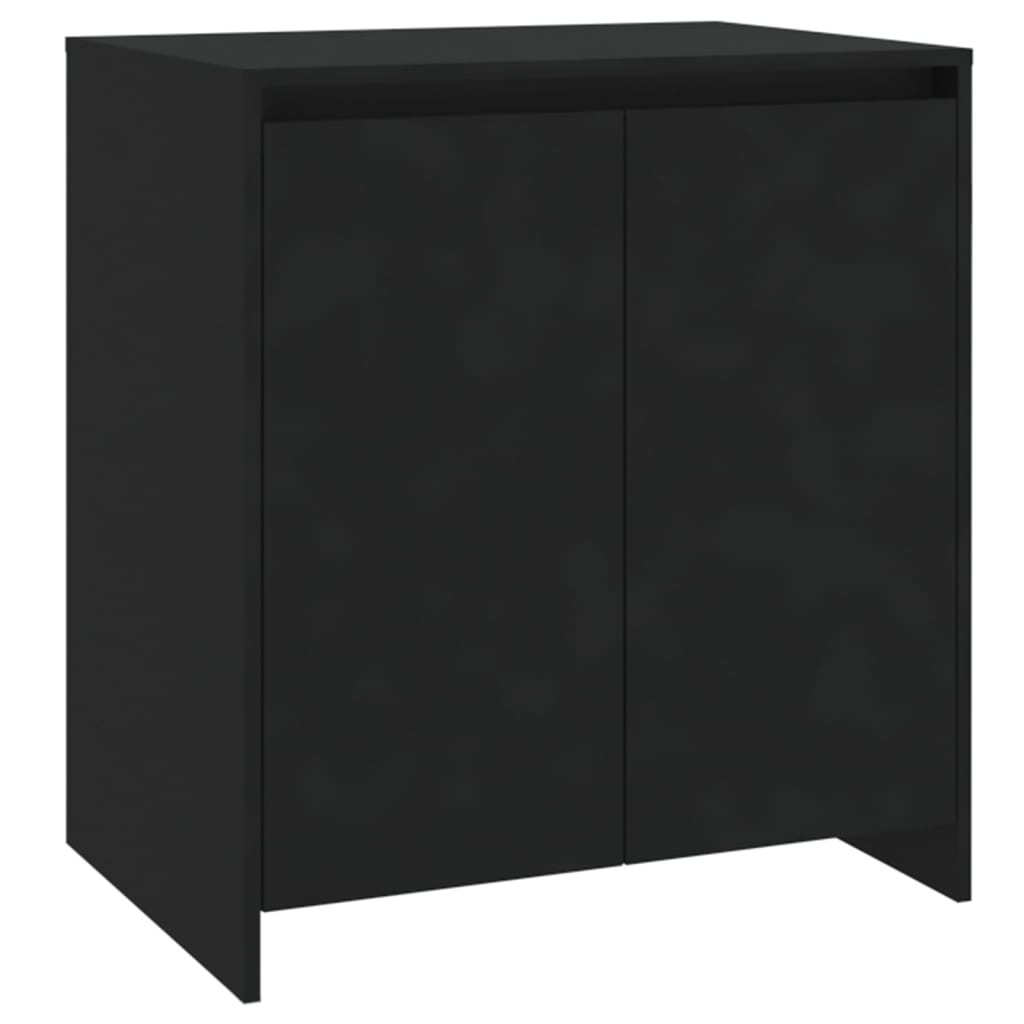 Credenza Nera 70x41x75 cm in Legno Multistrato - homemem39