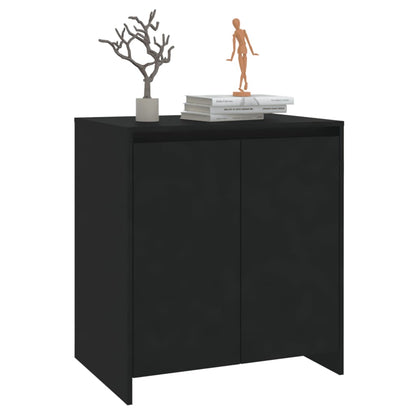 Credenza Nera 70x41x75 cm in Legno Multistrato - homemem39