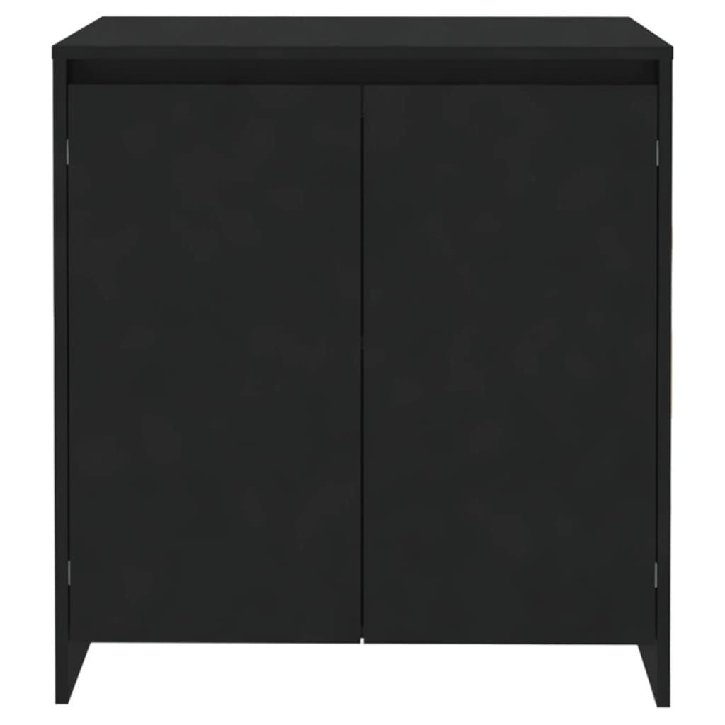 Credenza Nera 70x41x75 cm in Legno Multistrato - homemem39