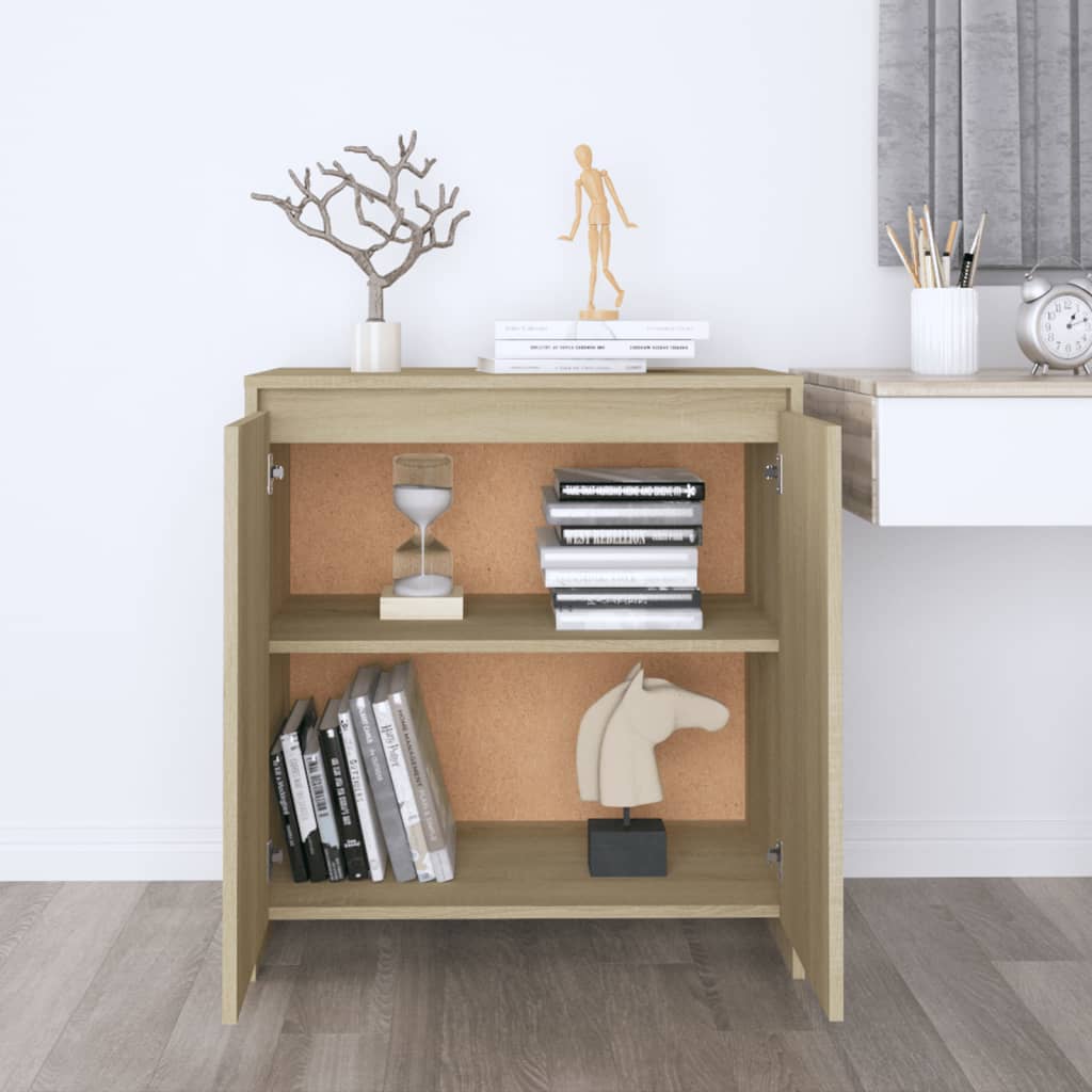 Credenza Rovere Sonoma 70x41x75 cm in Legno Multistrato - homemem39