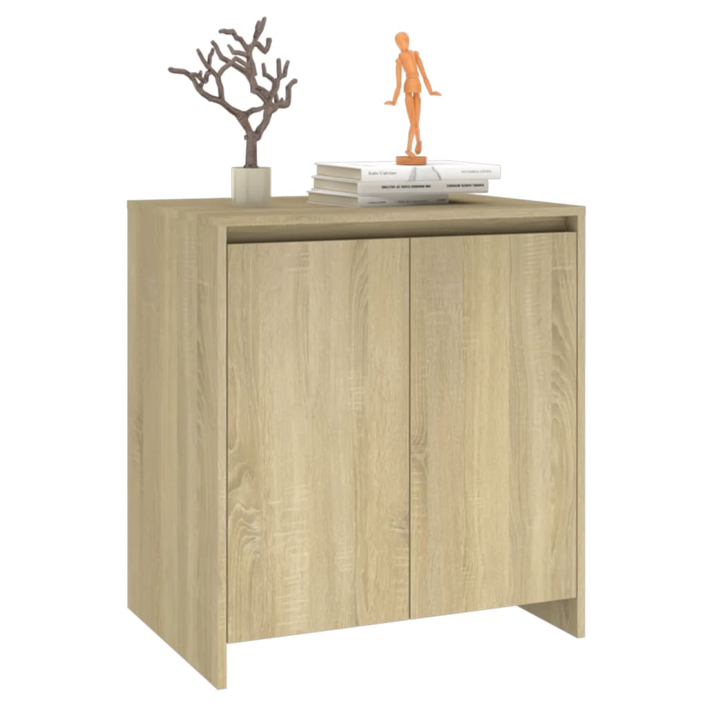 Credenza Rovere Sonoma 70x41x75 cm in Legno Multistrato - homemem39