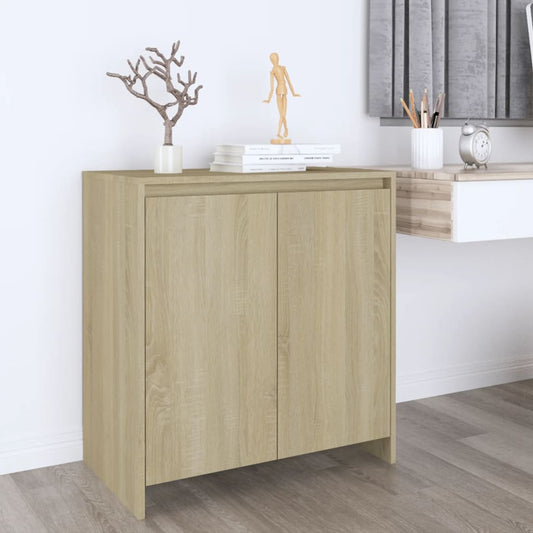 Credenza Rovere Sonoma 70x41x75 cm in Legno Multistrato - homemem39