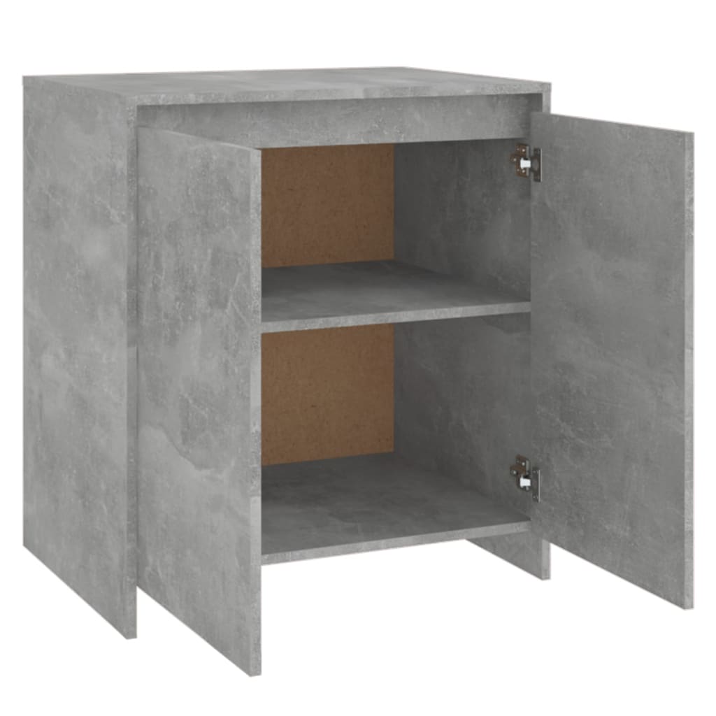 Credenza Grigio Cemento 70x41x75 cm in Legno Multistrato - homemem39