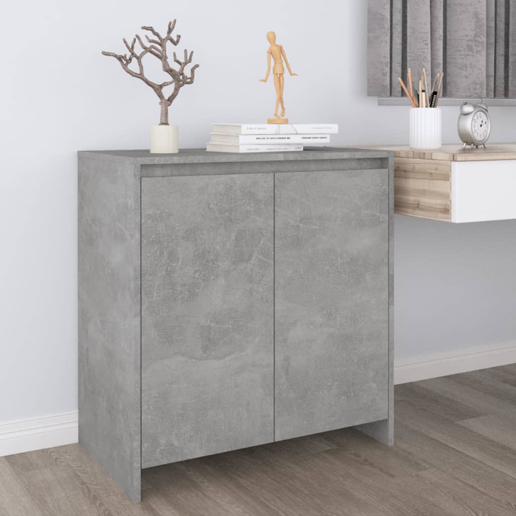 Credenza Grigio Cemento 70x41x75 cm in Legno Multistrato - homemem39