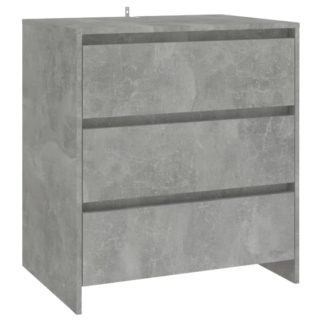 Credenza Grigio Cemento 70x41x75 cm in Truciolato - homemem39