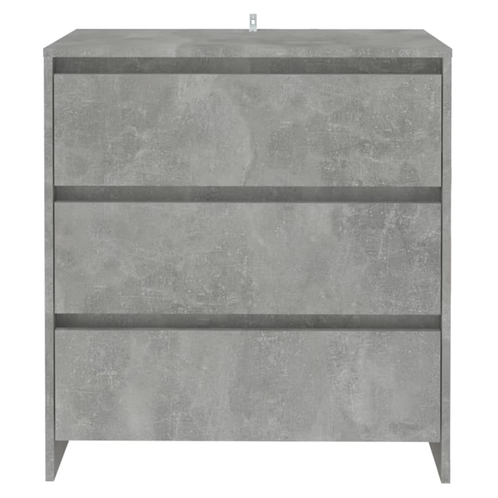 Credenza Grigio Cemento 70x41x75 cm in Truciolato - homemem39