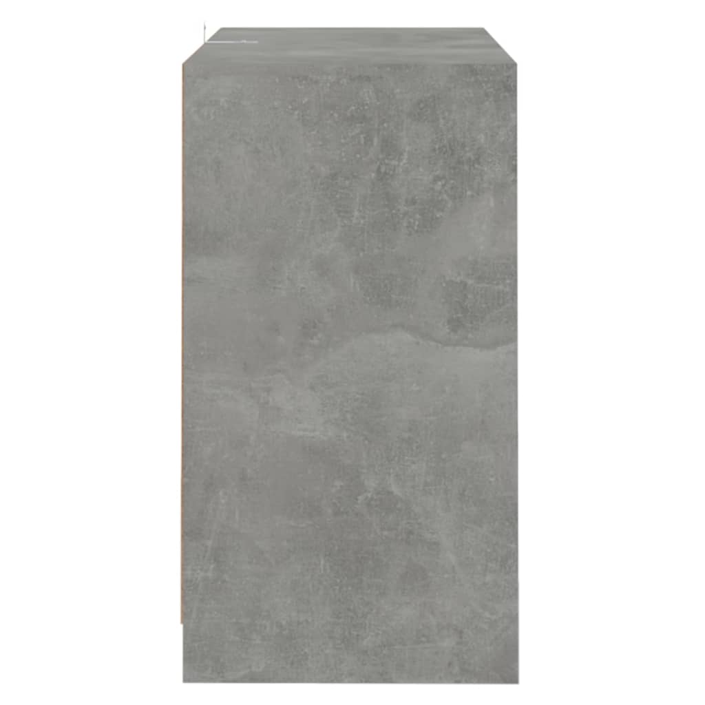 Credenza Grigio Cemento 70x41x75 cm in Truciolato - homemem39