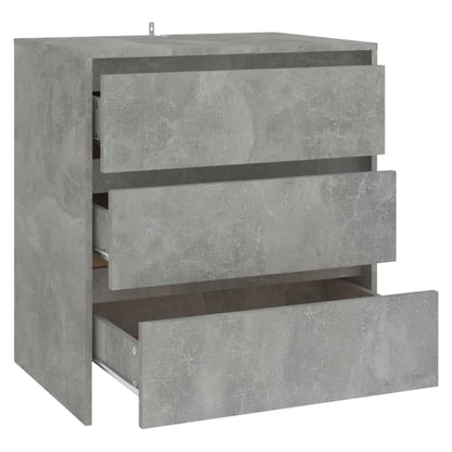 Credenza Grigio Cemento 70x41x75 cm in Truciolato - homemem39