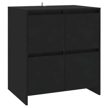 Credenza Nera 70x41x75 cm in Truciolato - homemem39