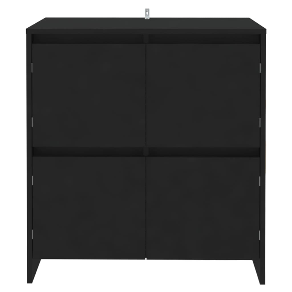 Credenza Nera 70x41x75 cm in Truciolato - homemem39