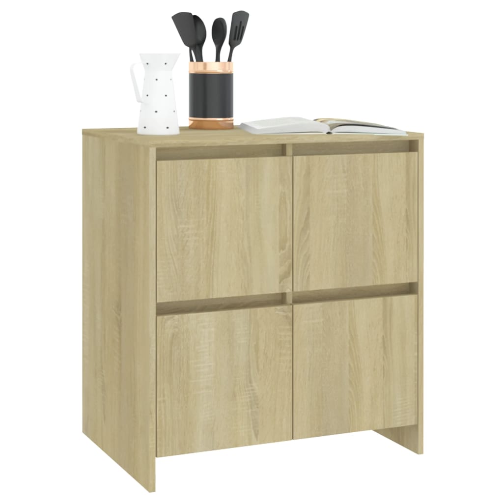 Credenza Rovere Sonoma 70x41x75 cm in Truciolato - homemem39