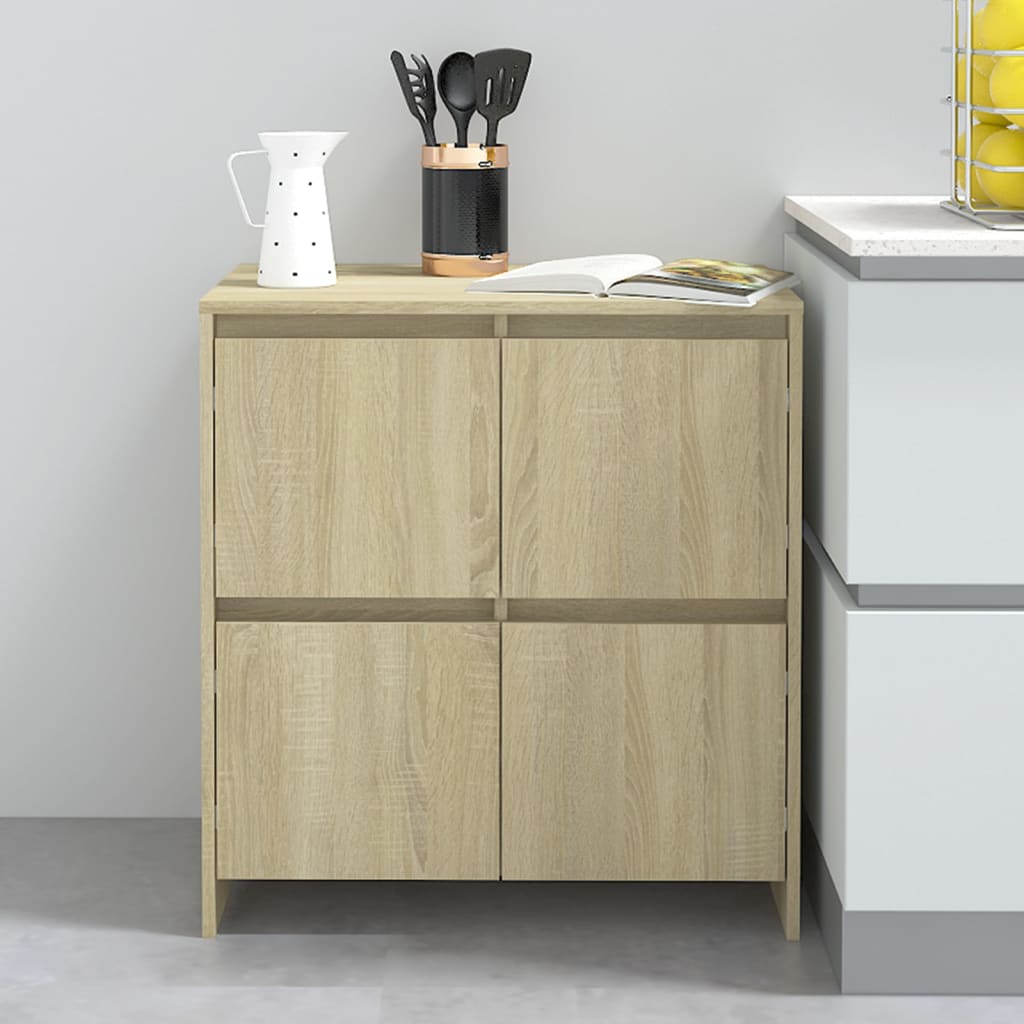 Credenza Rovere Sonoma 70x41x75 cm in Truciolato - homemem39