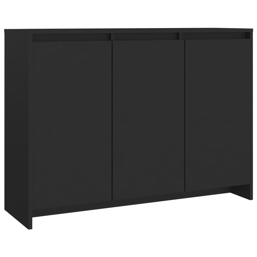 Credenza Nera 102x33x75 cm in Truciolato - homemem39