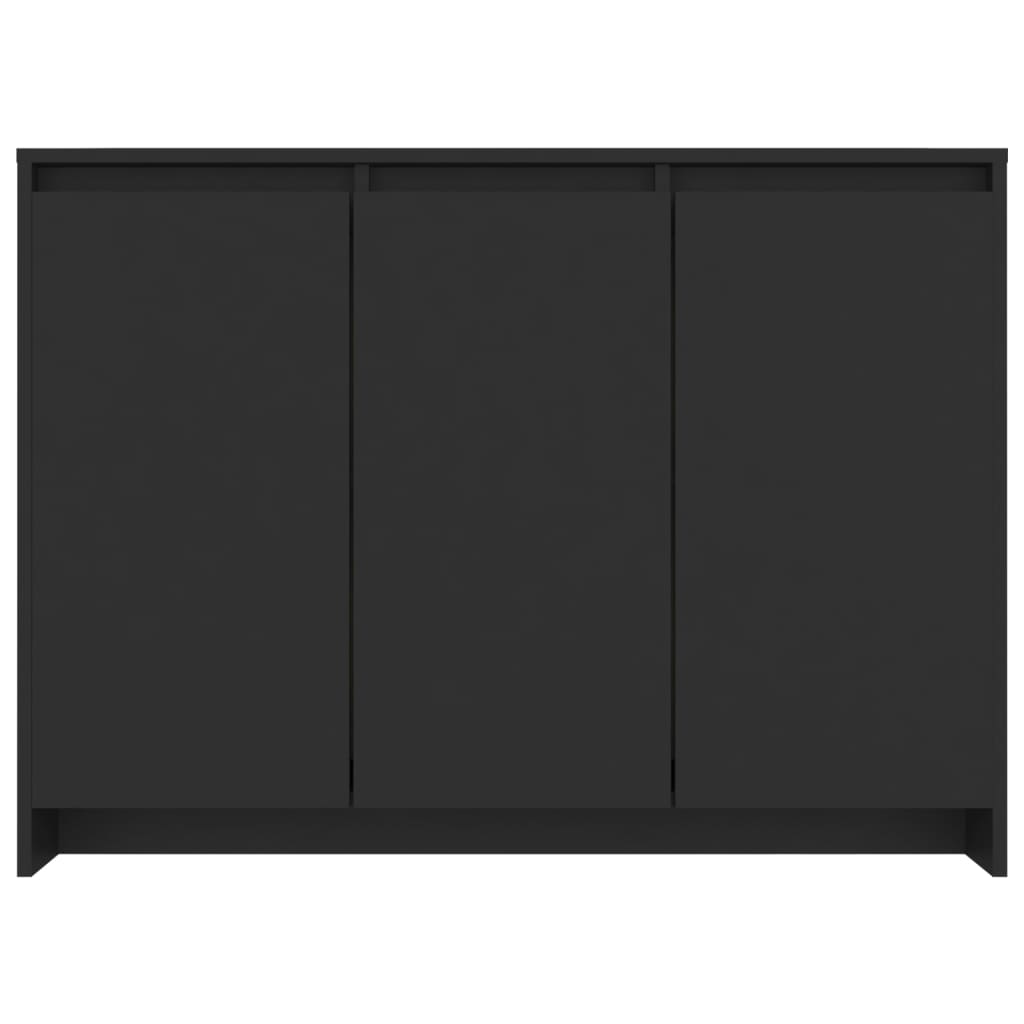 Credenza Nera 102x33x75 cm in Truciolato - homemem39