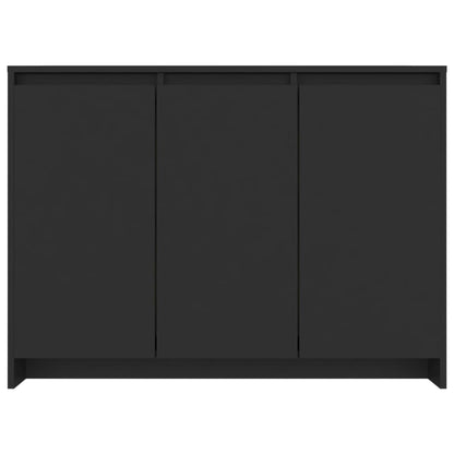 Credenza Nera 102x33x75 cm in Truciolato - homemem39