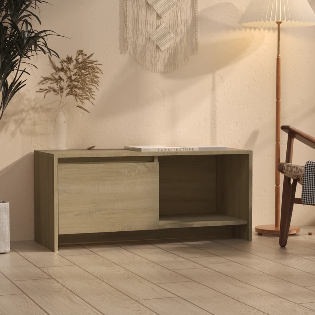 Mobile Porta TV Rovere Sonoma 90x35x40 cm in Truciolato - homemem39