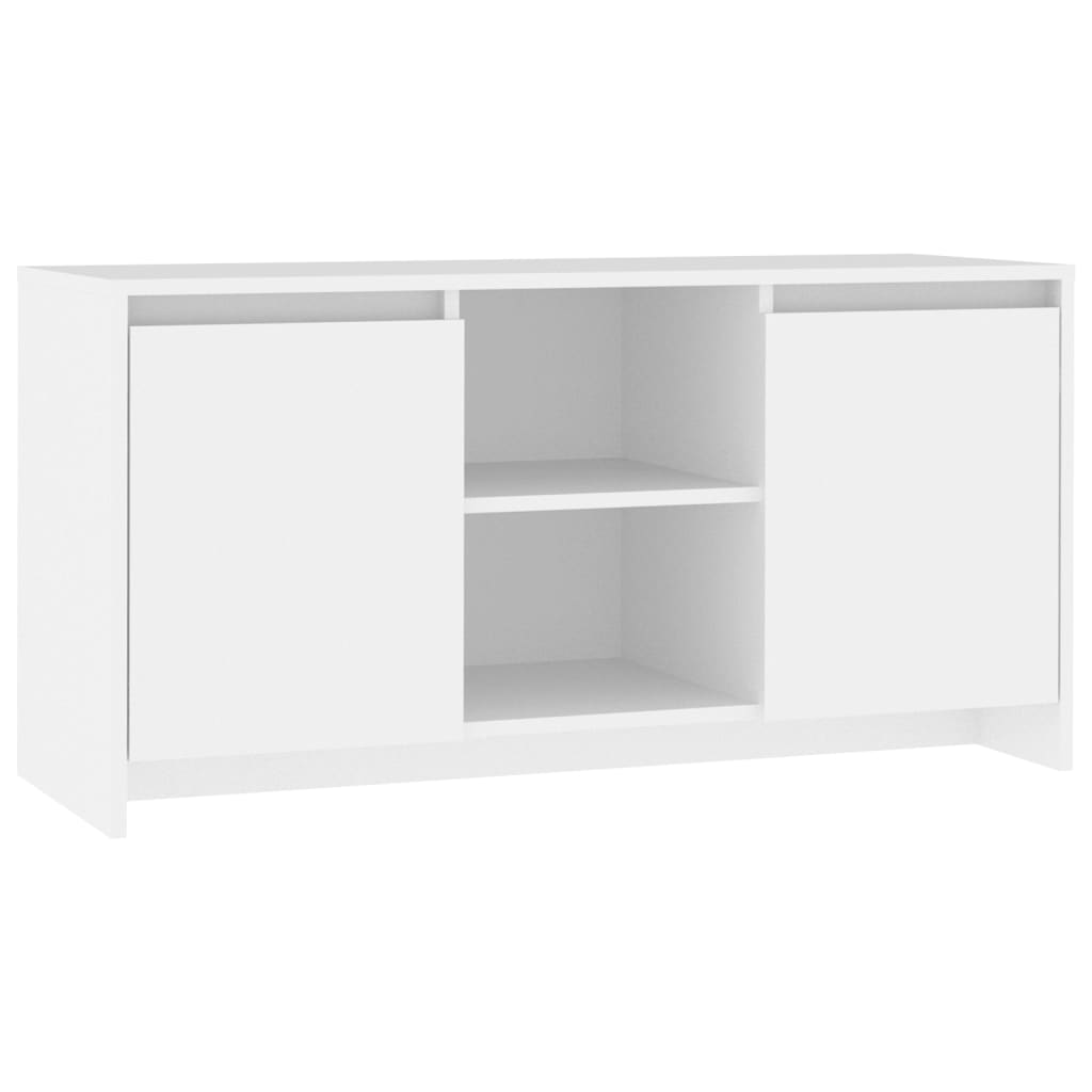 Mobile Porta TV Bianco 102x37,5x52,5 cm in Truciolato - homemem39