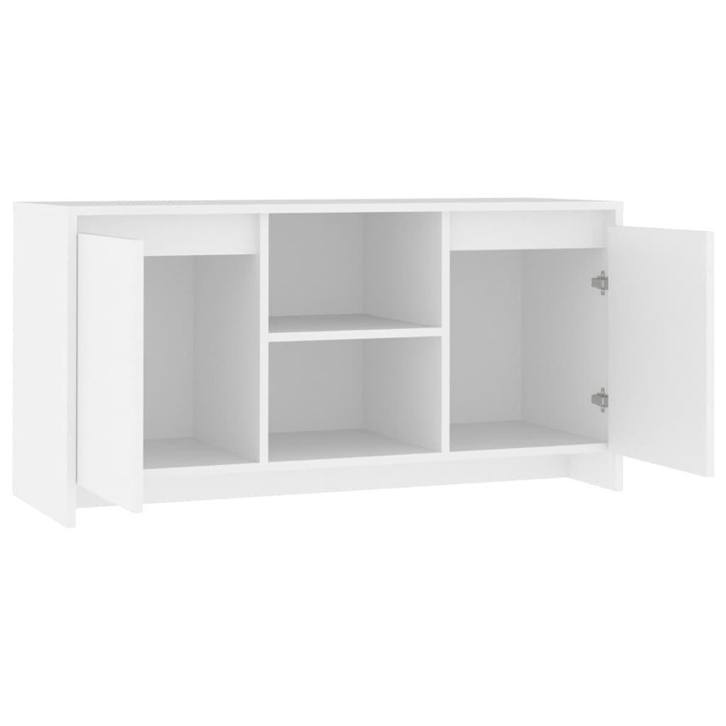 Mobile Porta TV Bianco 102x37,5x52,5 cm in Truciolato - homemem39