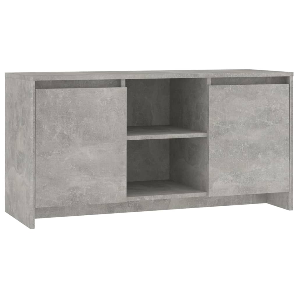 Mobile Porta TV Grigio Cemento 102x37,5x52,5 cm in Truciolato - homemem39