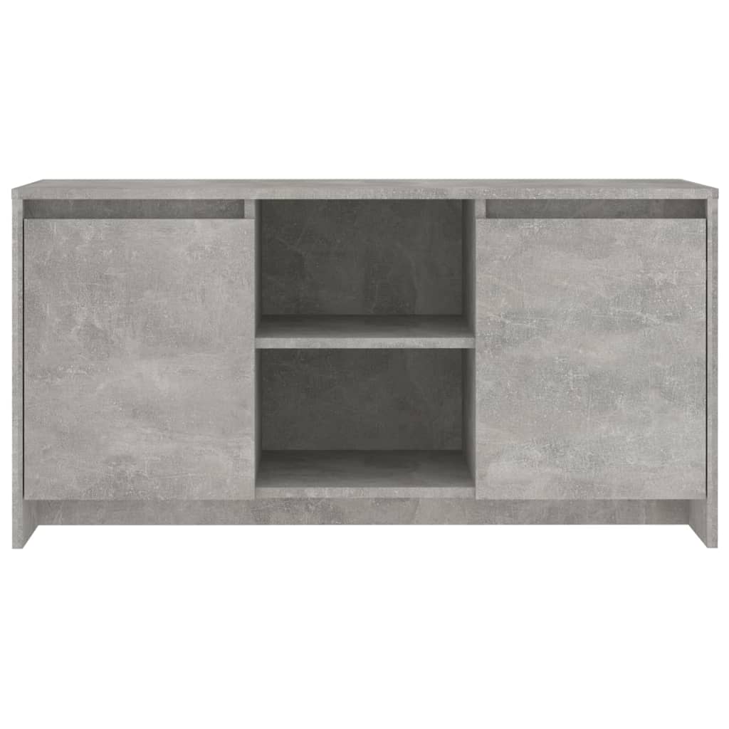 Mobile Porta TV Grigio Cemento 102x37,5x52,5 cm in Truciolato - homemem39