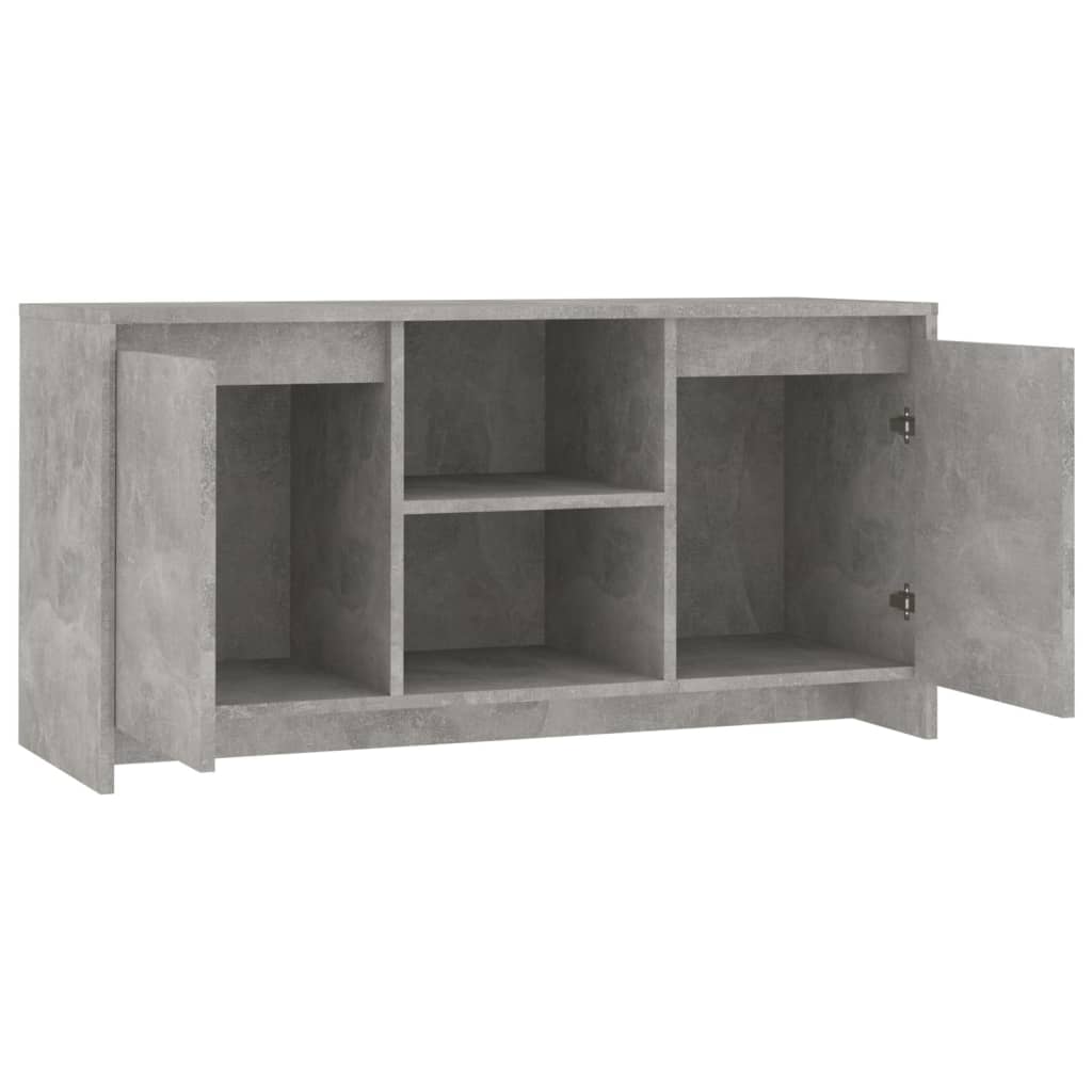 Mobile Porta TV Grigio Cemento 102x37,5x52,5 cm in Truciolato - homemem39