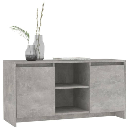 Mobile Porta TV Grigio Cemento 102x37,5x52,5 cm in Truciolato - homemem39