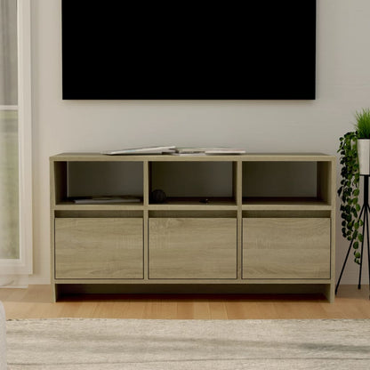 Mobile Porta TV Rovere Sonoma 102x37,5x52,5 cm in Truciolato - homemem39