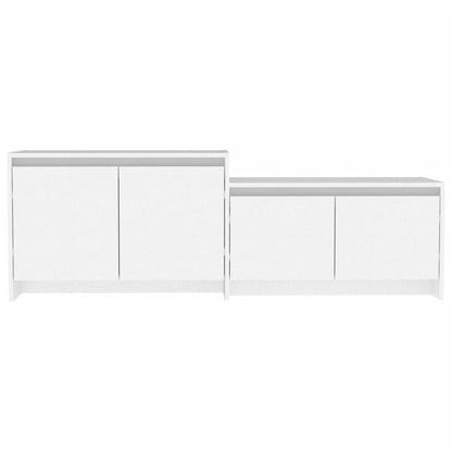 Mobile TV Bianco 146,5x35x50 cm in Truciolato - homemem39