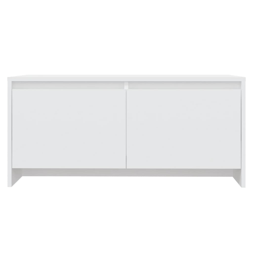 Tavolino da Salotto Bianco 90x50x41,5 cm in Legno Multistrato - homemem39