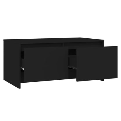 Tavolino da Salotto Nero 90x50x41,5 cm in Truciolato - homemem39