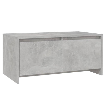 Tavolino da Salotto Grigio Cemento 90x50x41,5 cm in Truciolato - homemem39